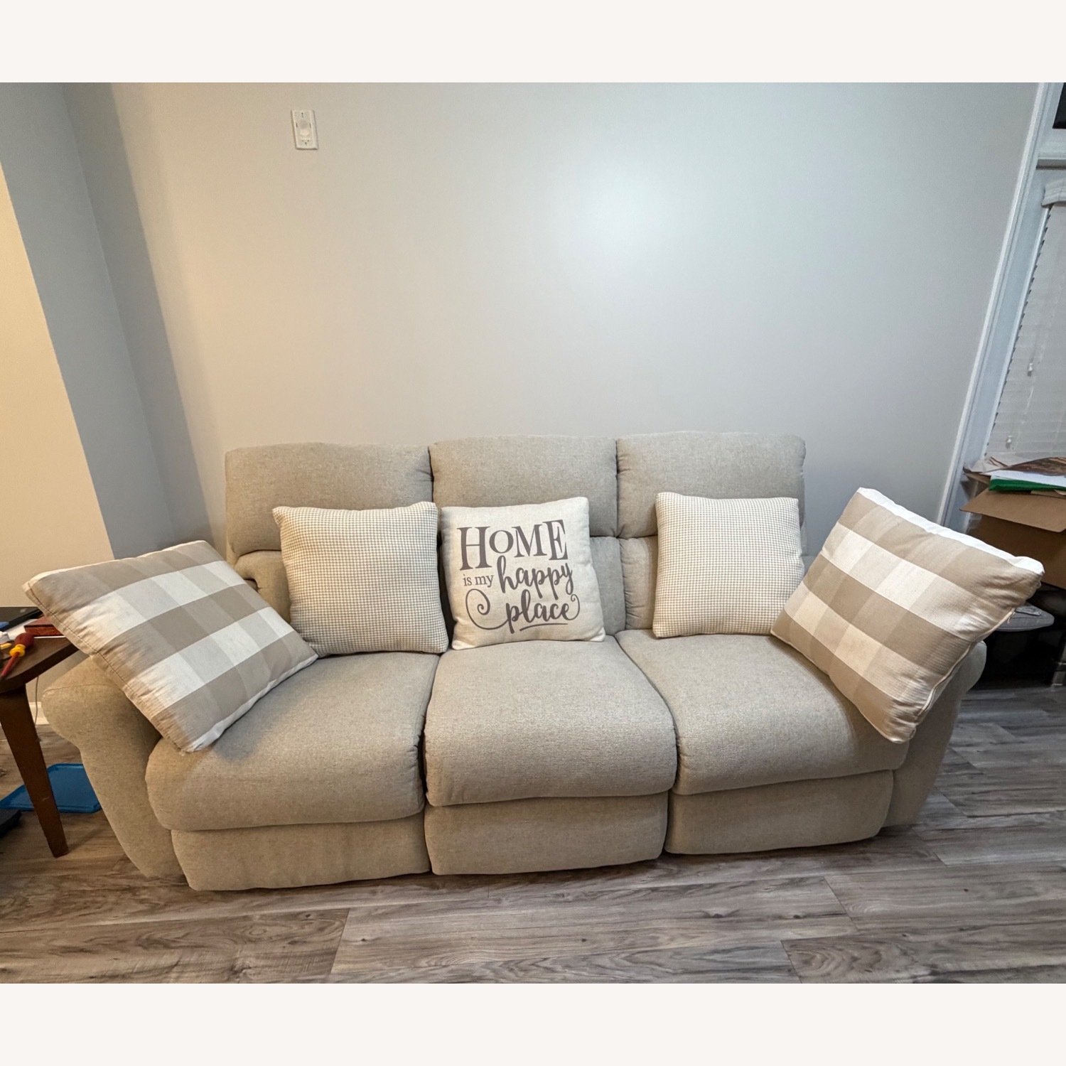 Westport Cement Lay Flat Power Reclining Sofa - image-1
