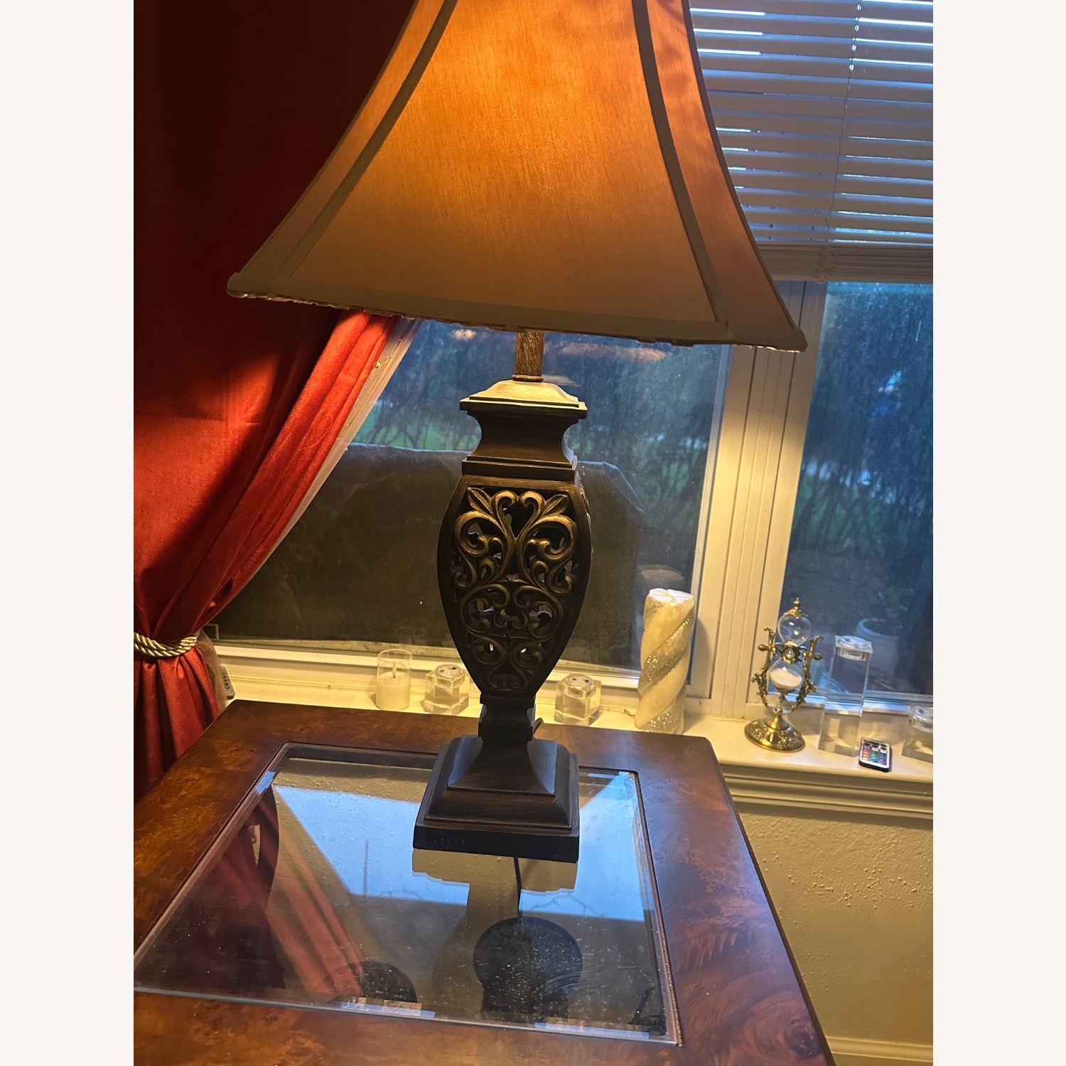 Kenroy Home Dark Brown Metal Table Lamp - image-1
