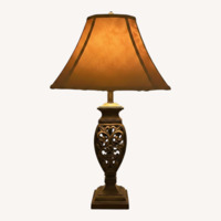 Kenroy Home Dark Brown Metal Table Lamp