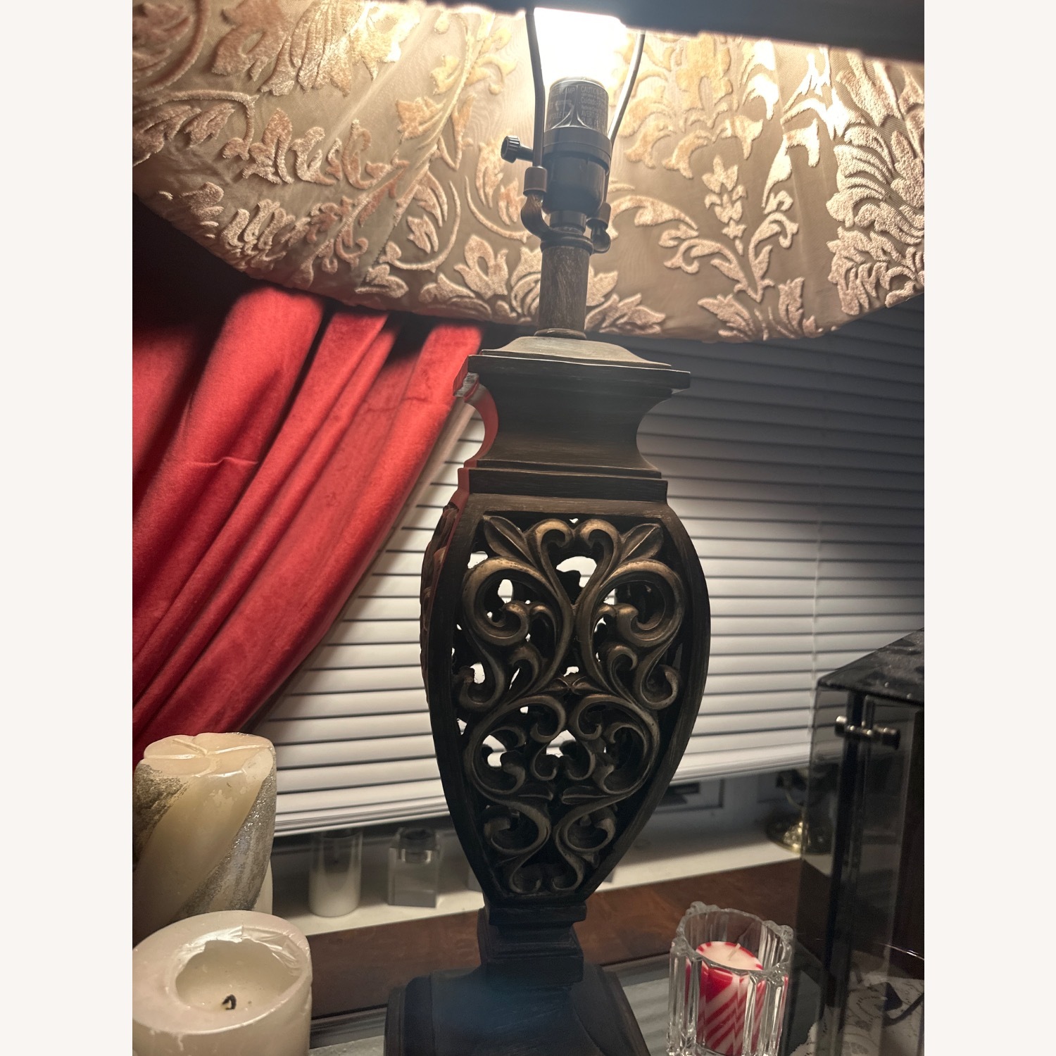 Kenroy Home Dark Brown Metal Table Lamp - image-2