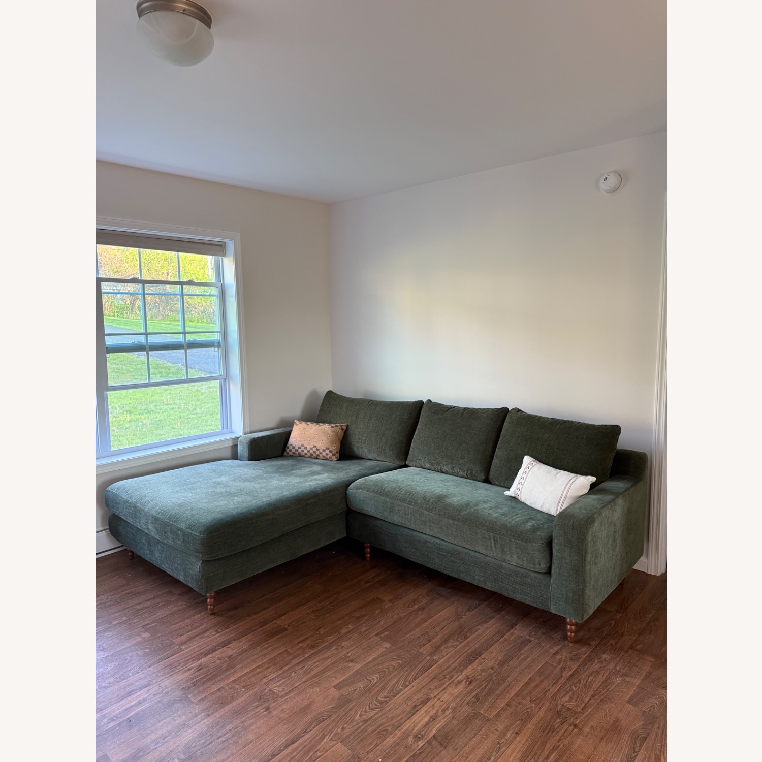 Interior Define Green Fabric 3+ Piece Sectional - image-2
