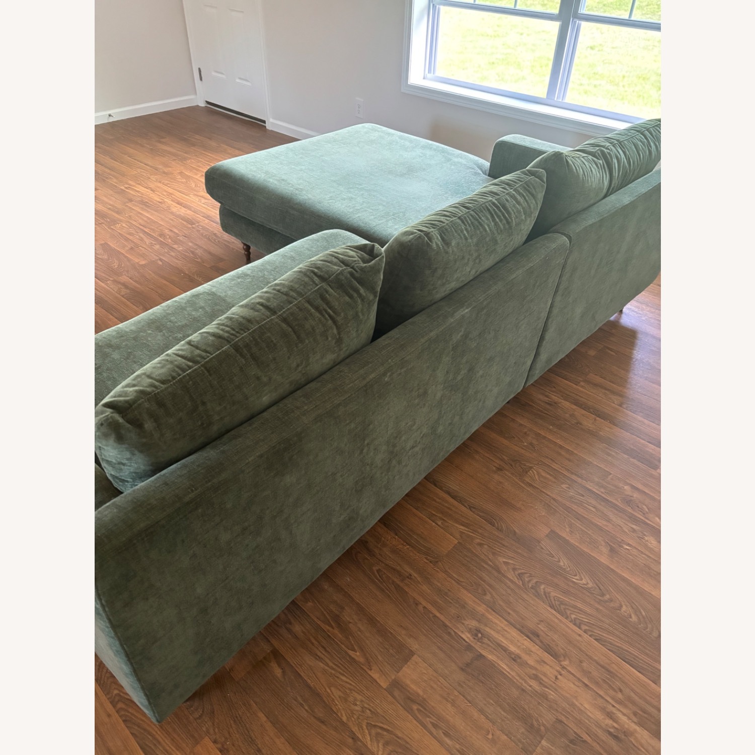 Interior Define Green Fabric 3+ Piece Sectional - image-6