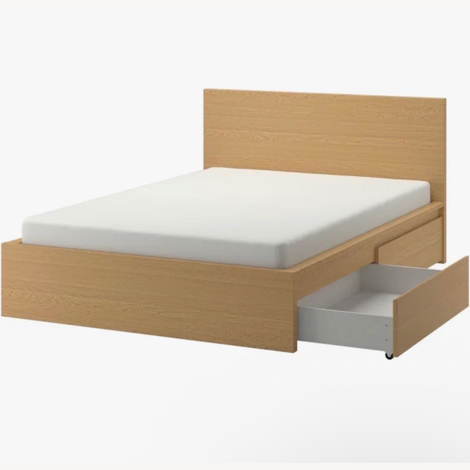 IKEA MALM Natural Queen Bed - image-1