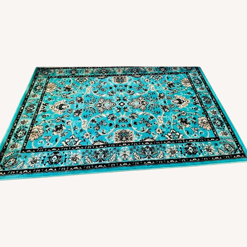 Used  Teal Area Rug  for sale on AptDeco