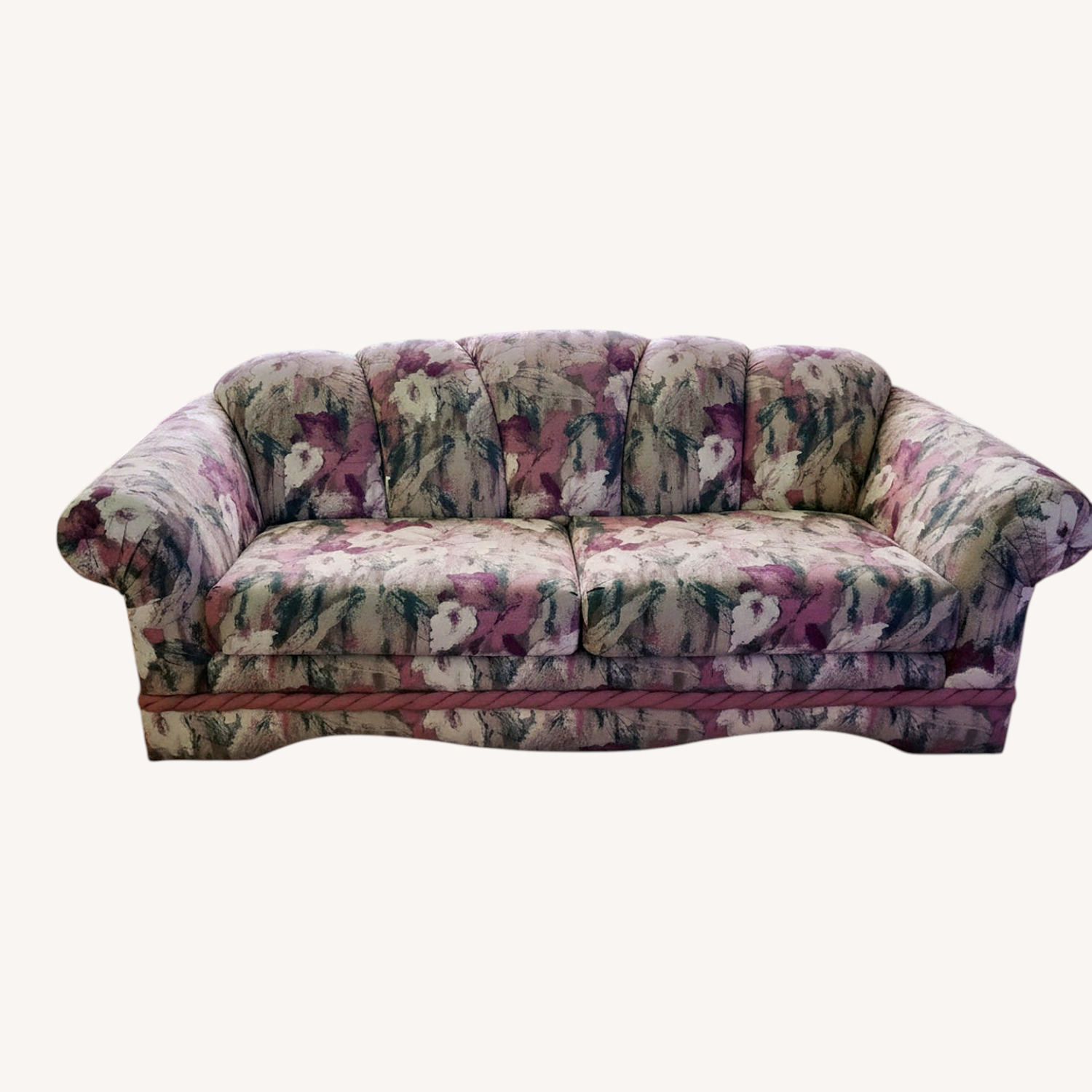 Schweiger Sofa Floral Upholstery with Pillows - image-0