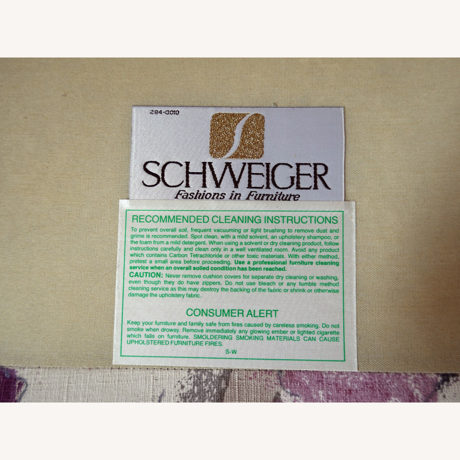 Schweiger Sofa Floral Upholstery with Pillows - image-8