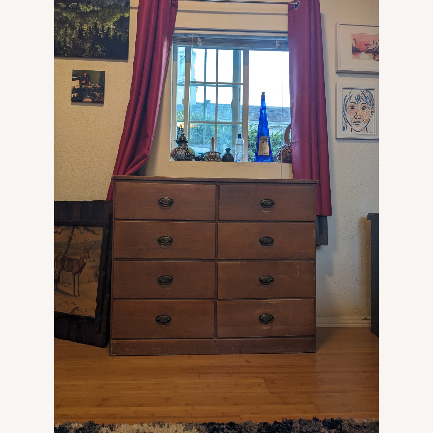 Natural Wood Dresser - image-1