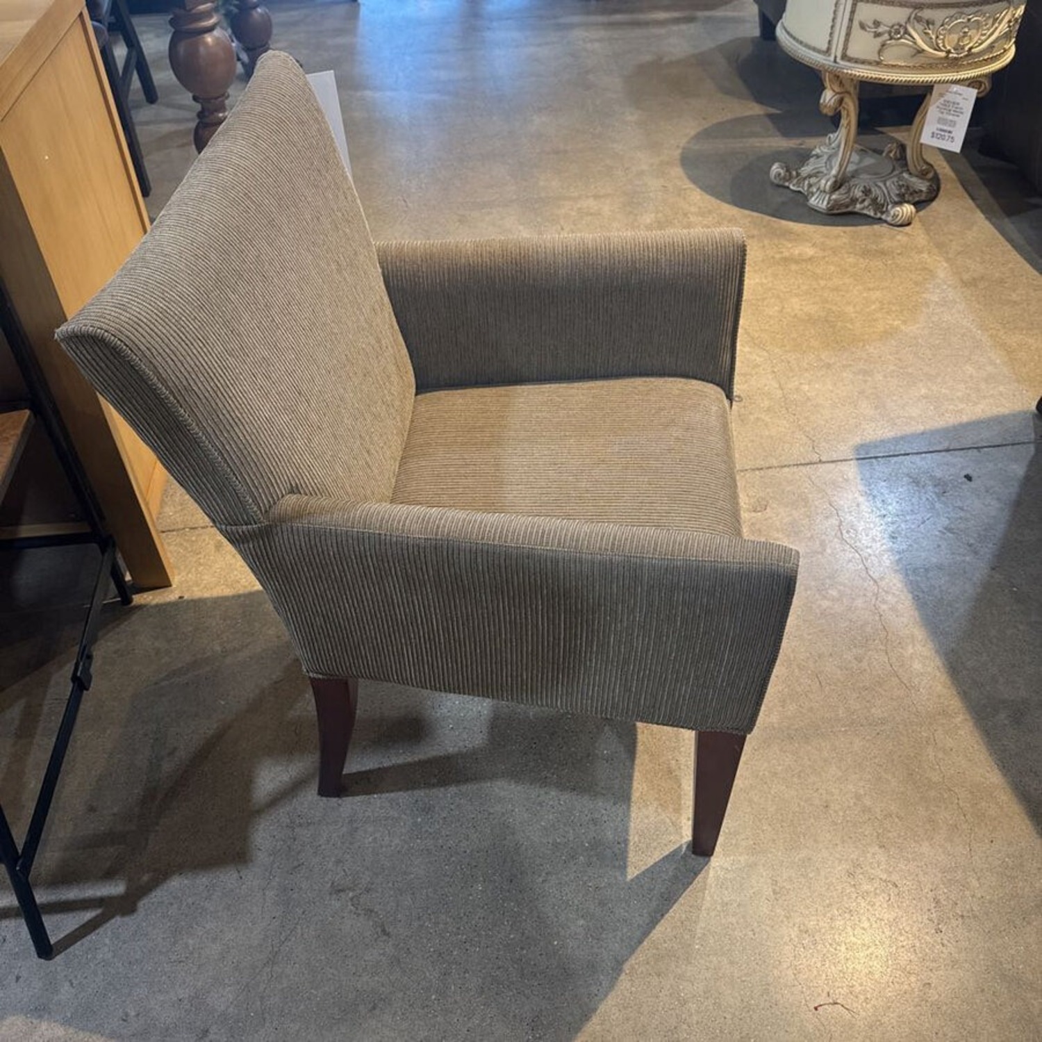 Upholstered Host Armchair w Tapered Legs - image-4