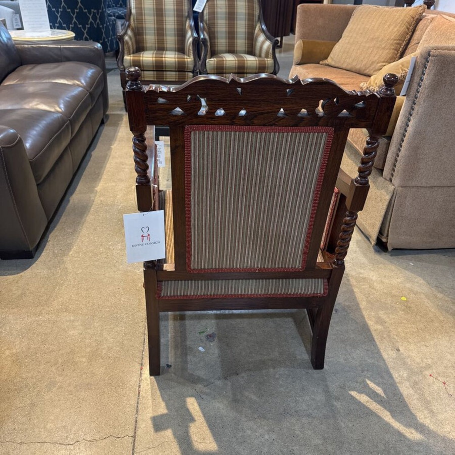 English Barley Twist Armchair - image-4