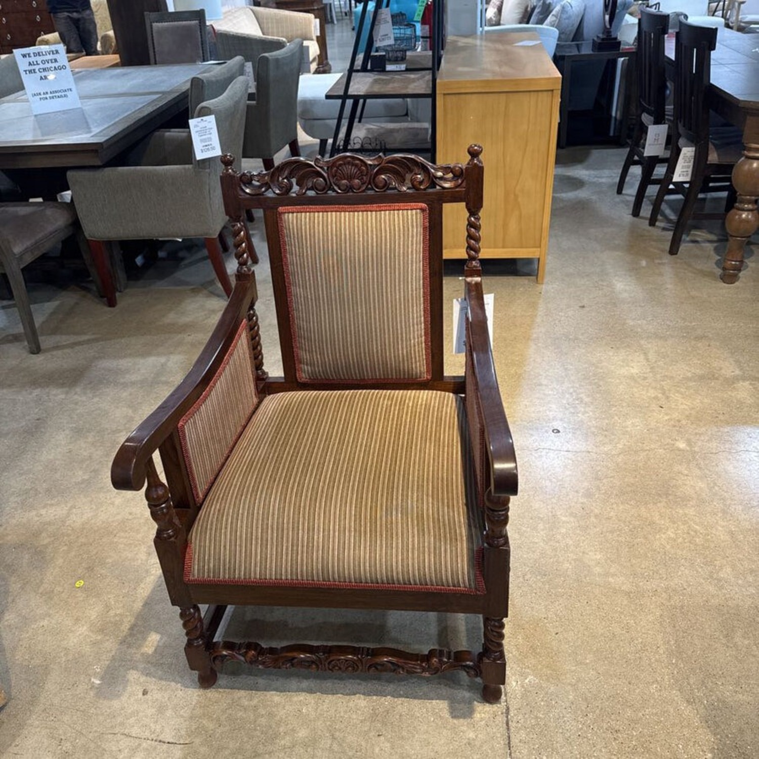 English Barley Twist Armchair - image-2
