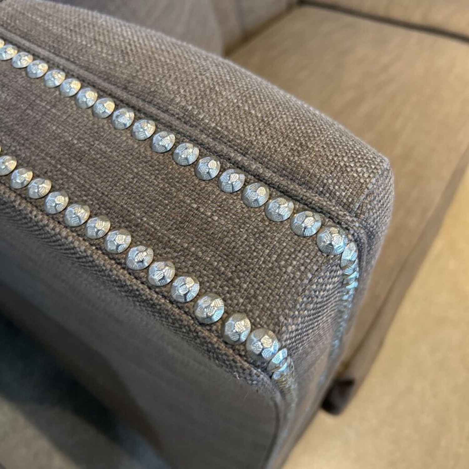 Ethan Allen Shelton Nailhead Trim Sofa - image-3