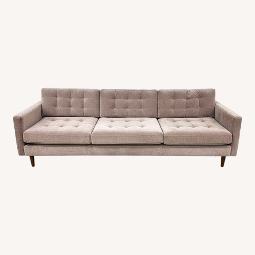 Used Joybird Eliot Grand Sofa Mauve Velvet for sale on AptDeco