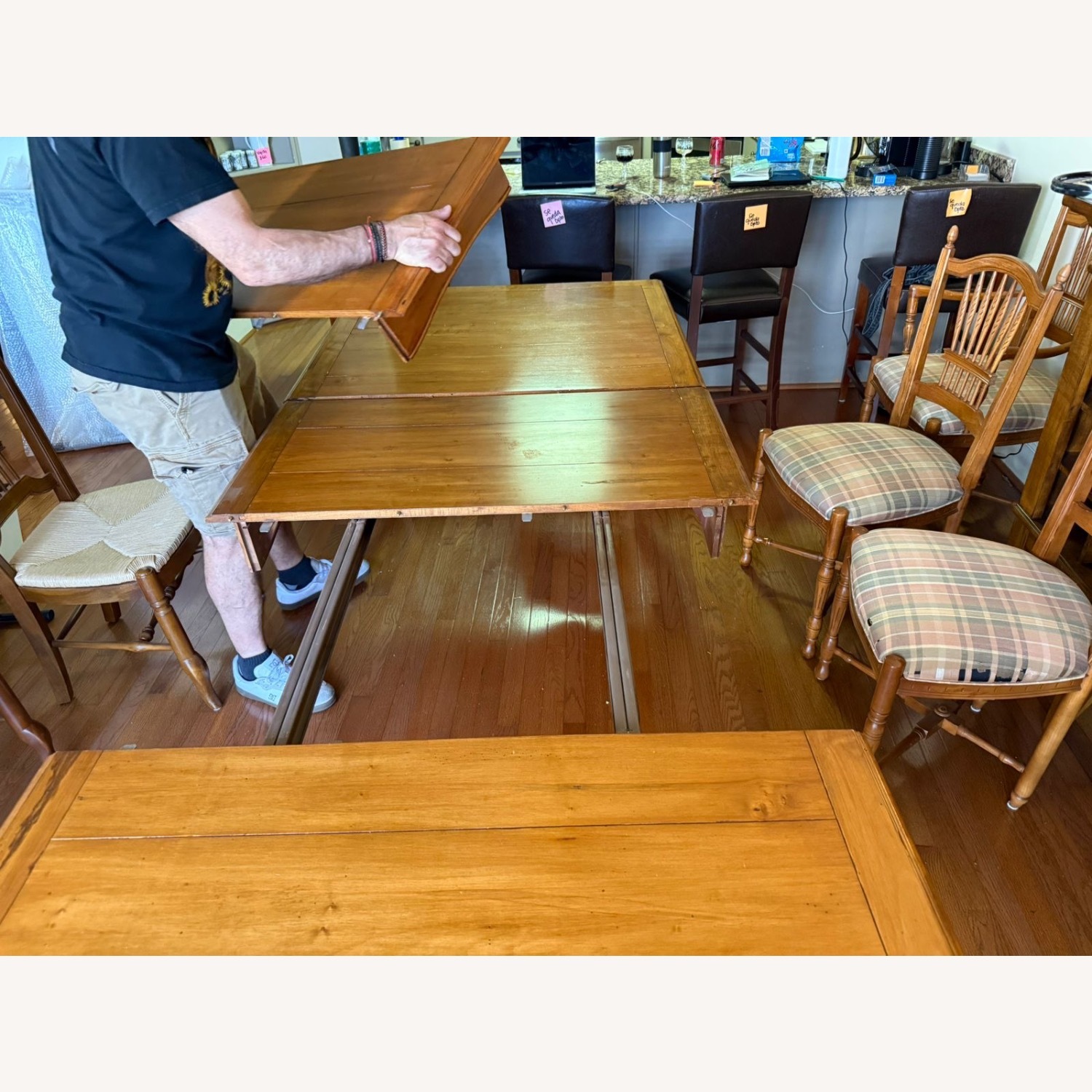 Ethan Allen Dark Brown Wood Dining Sets - image-8