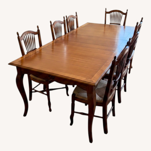 Used Ethan Allen Dark Brown Wood Dining Sets for sale on AptDeco