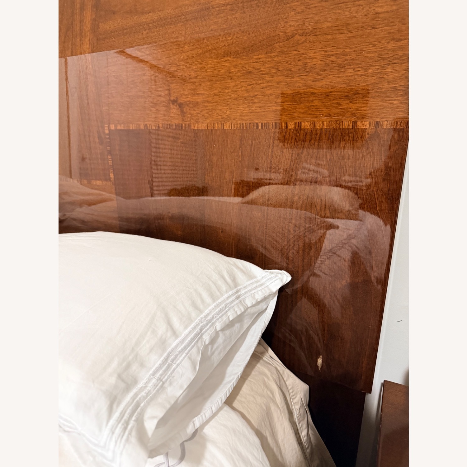 ItalModern Modern Dark Brown Wood Queen Bed - image-2