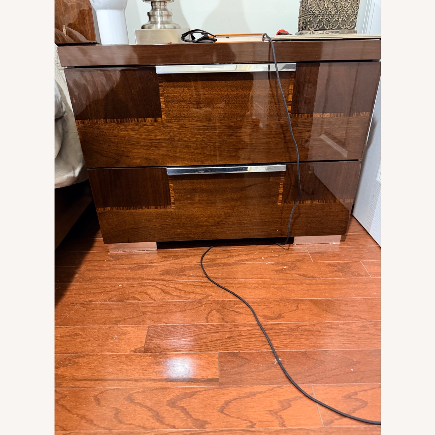 Modern Lacquered Nightstand - image-2