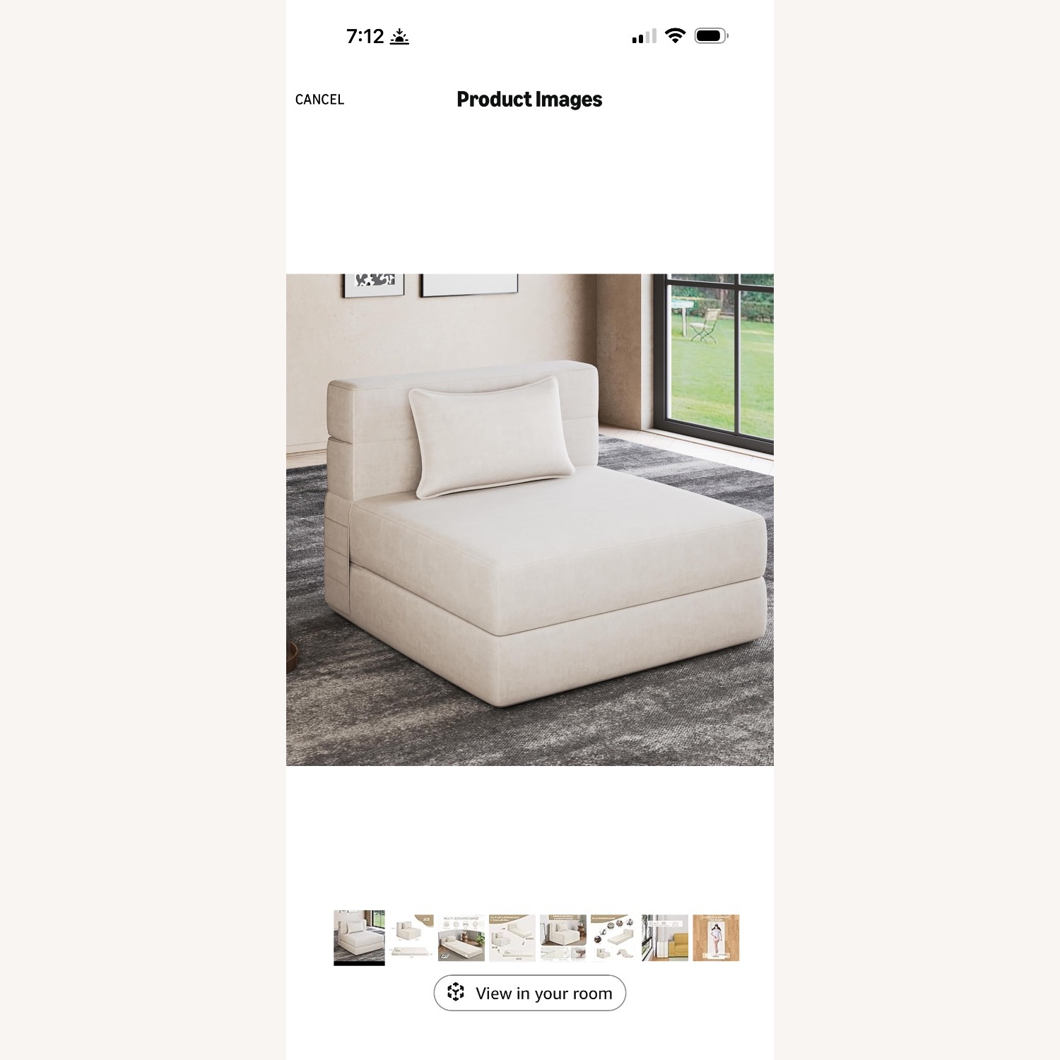 Amazon Natural Sleeper Sofa - image-3
