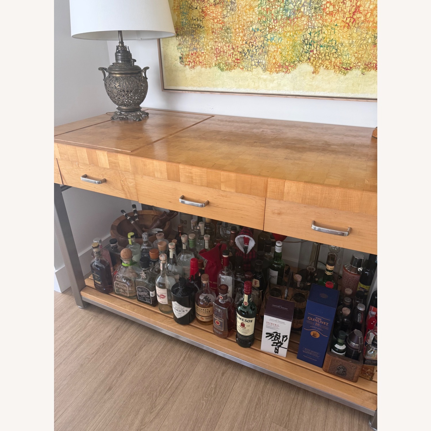 Williams Sonoma Boos Butcher Block Kitchen Island - image-6