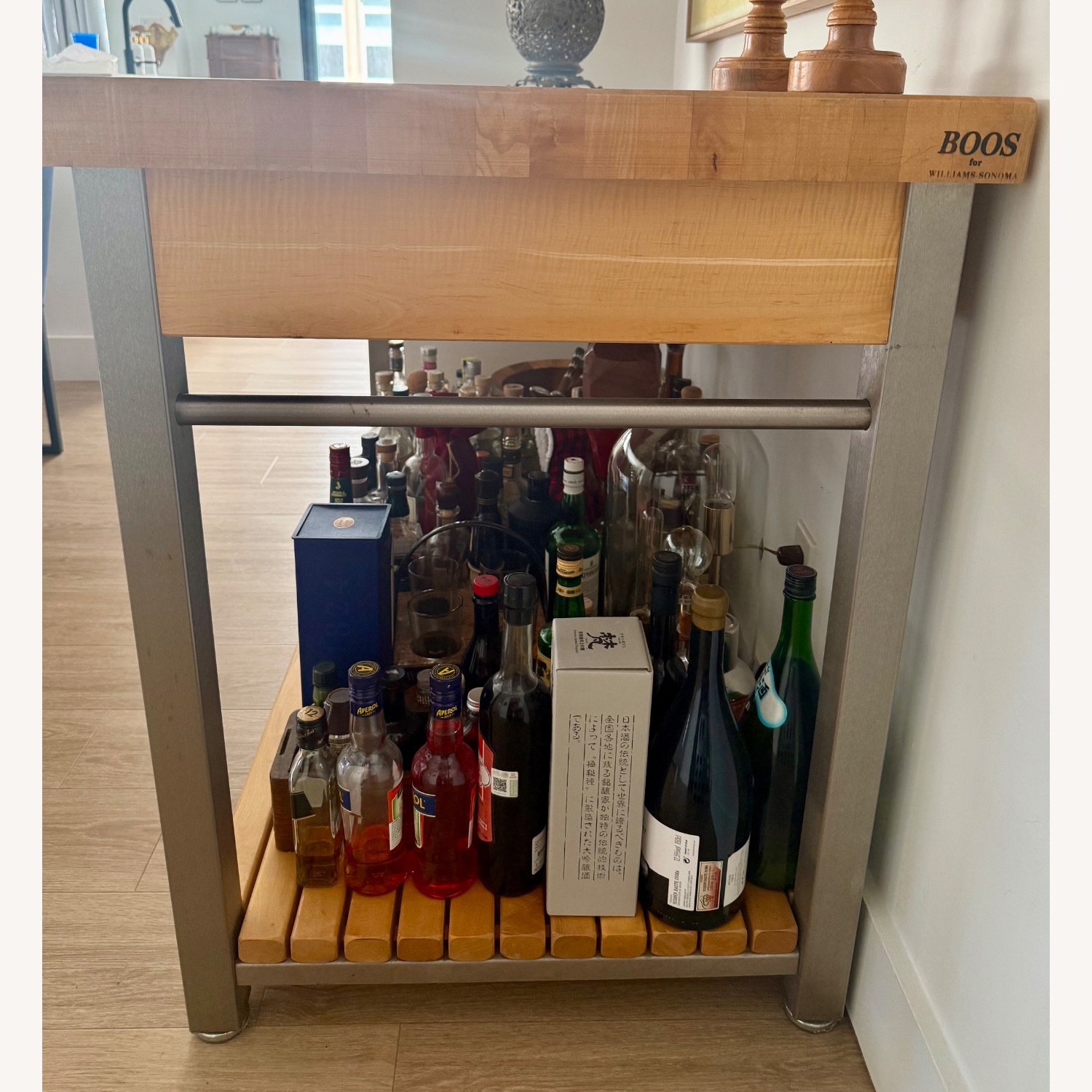 Williams Sonoma Boos Butcher Block Kitchen Island - image-2
