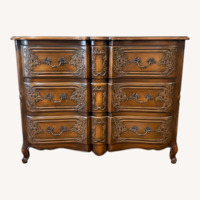 Pierre Deux Fabrics Dark Brown Wood Dresser