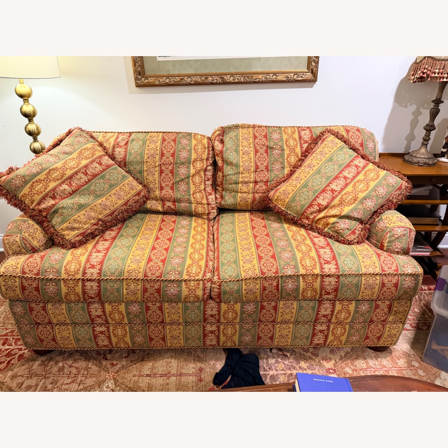 Pierre Deux Queen Sleeper Sofa With Pillows - image-3
