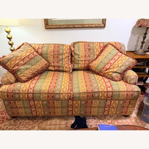 Used Pierre Deux Queen Sleeper Sofa With Pillows for sale on AptDeco