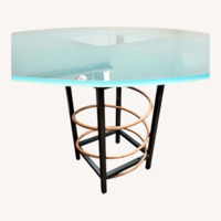 PACE Collection Natural Glass Dining Table