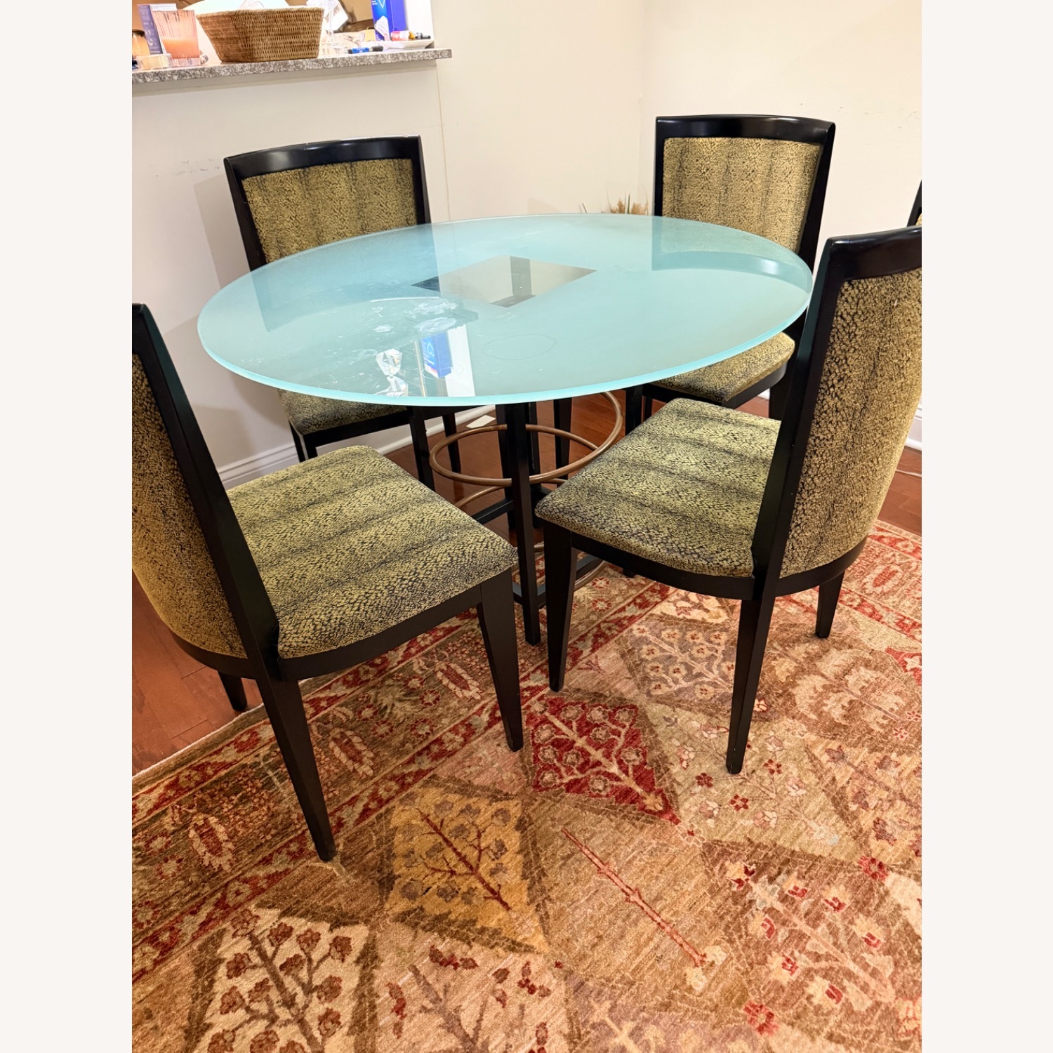PACE Collection Black Fabric Dining Chairs - image-3