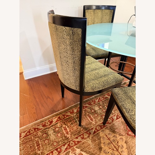 Used PACE Collection Black Fabric Dining Chairs for sale on AptDeco
