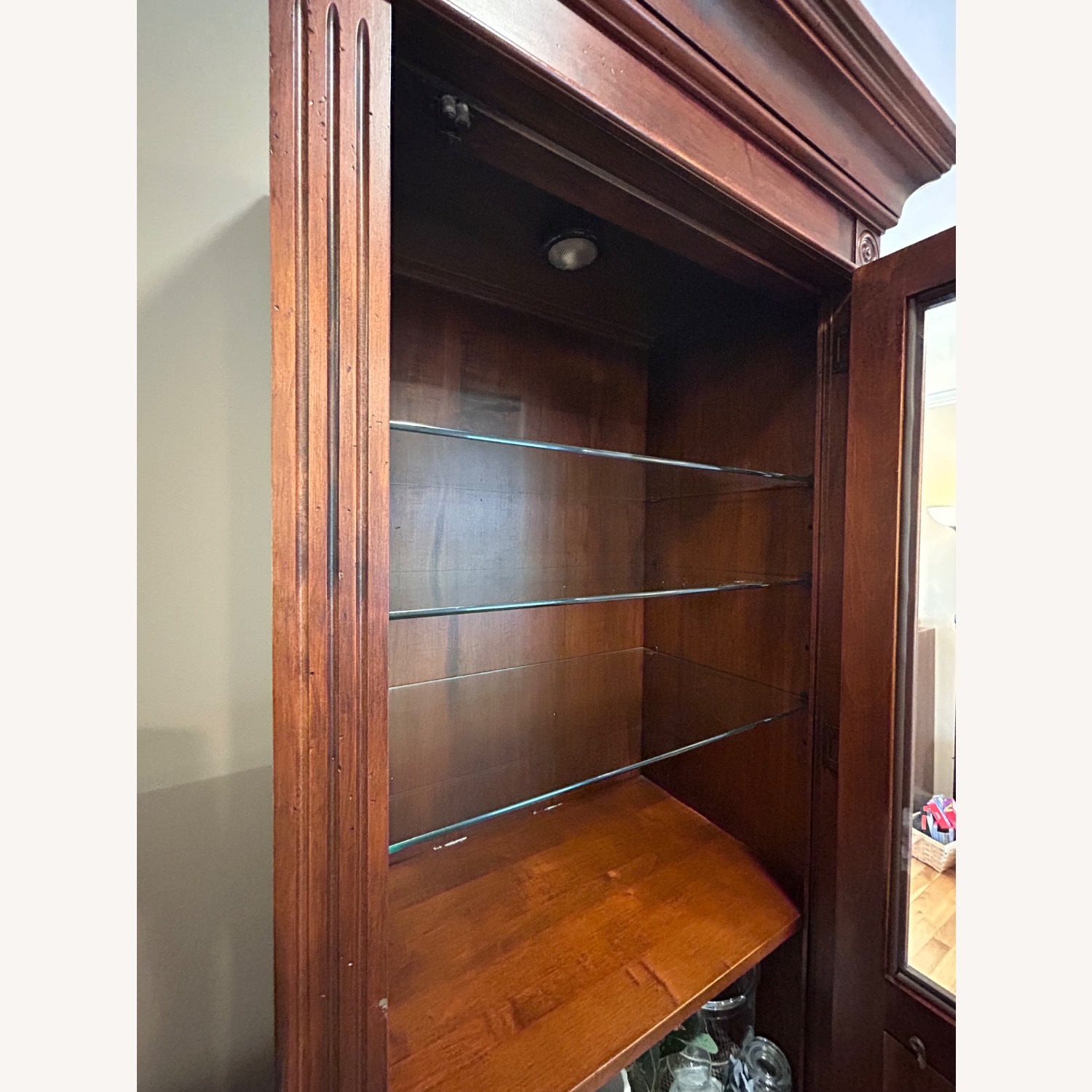 Ethan Allen Dark Brown Wood Wall Unit - image-7