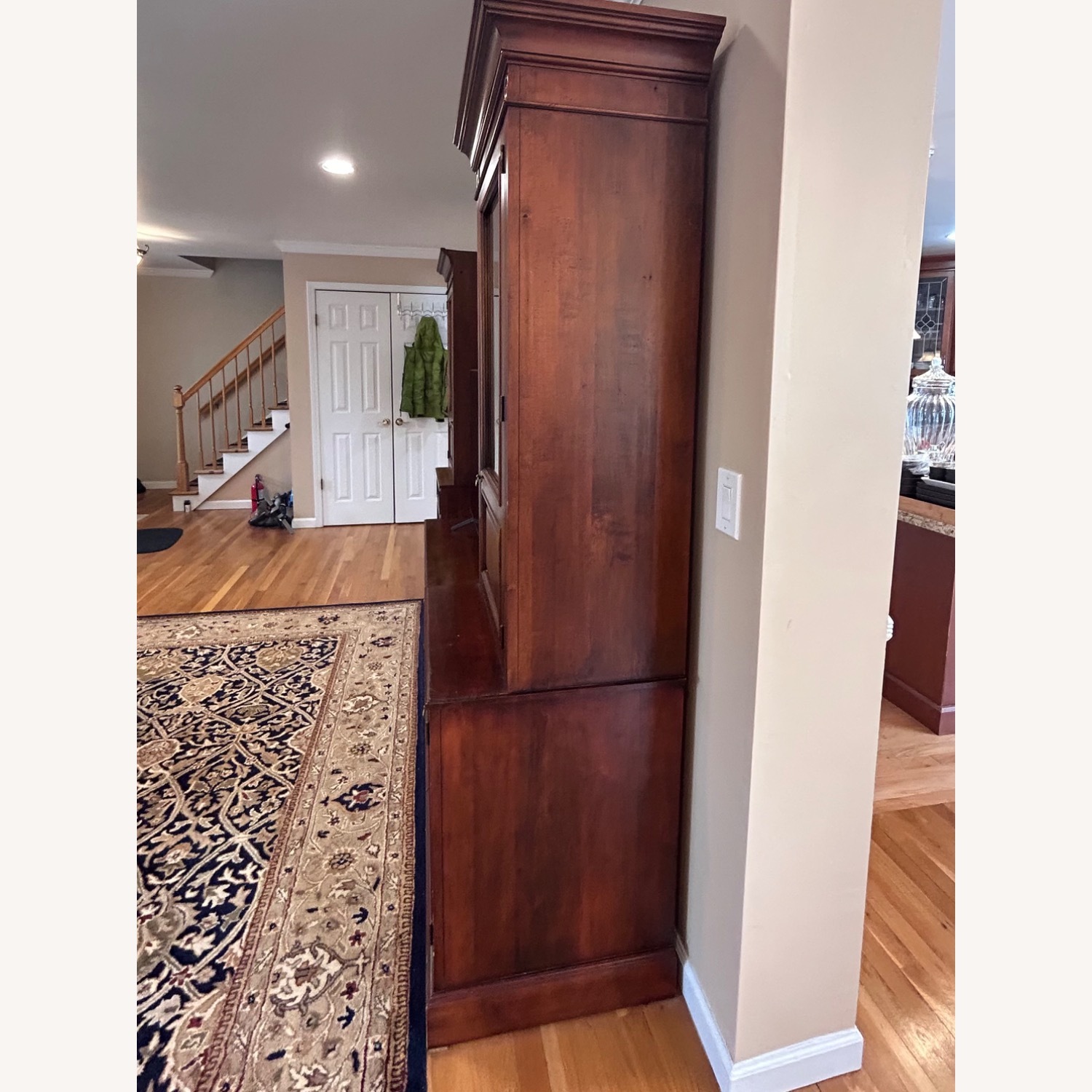 Ethan Allen Dark Brown Wood Wall Unit - image-2