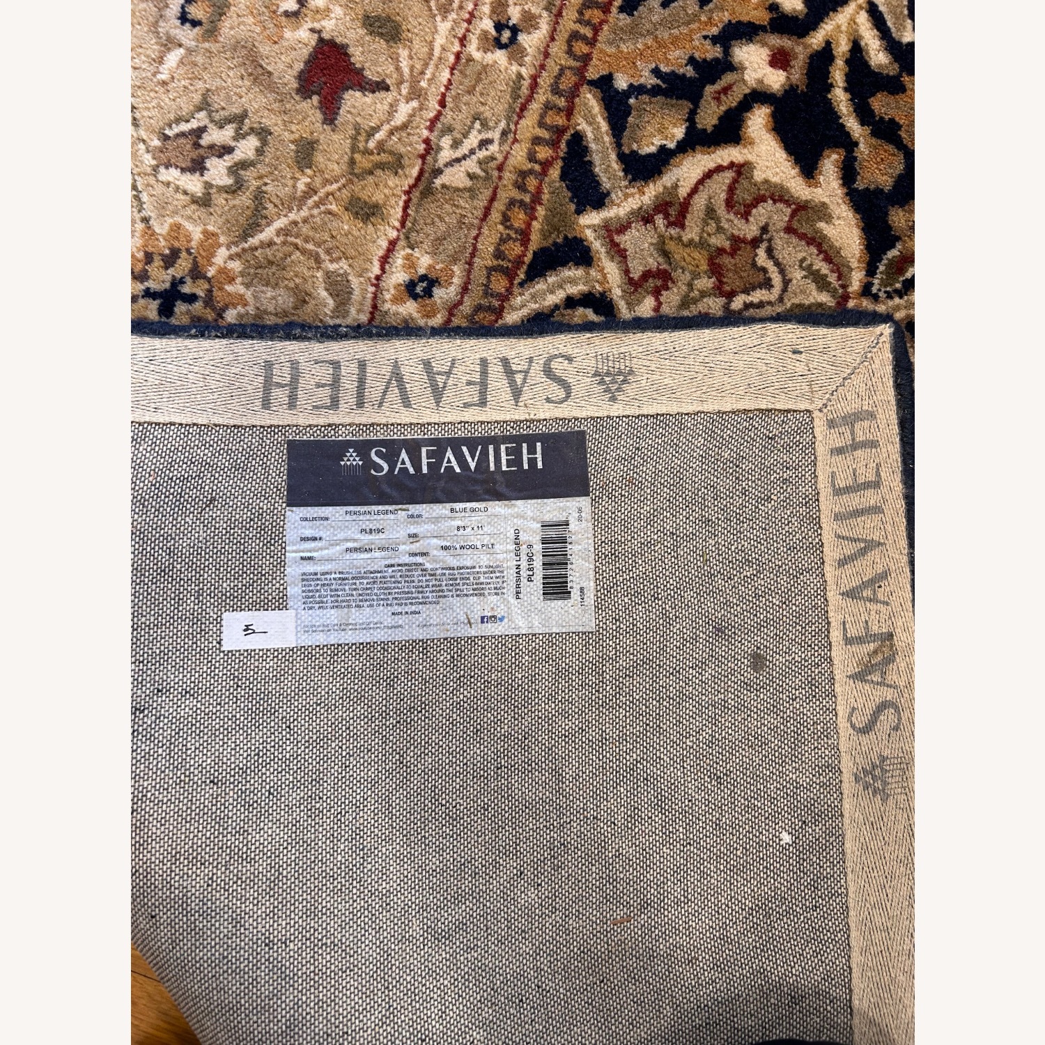 Safavieh Blue Wool Area Rug 8.3' x 11' - image-3
