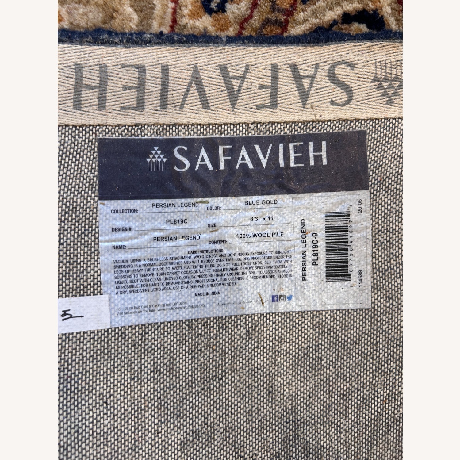 Safavieh Blue Wool Area Rug 8.3' x 11' - image-2