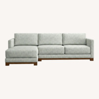 Crate & Barrel Gather Light Gray 2 Piece Sectional