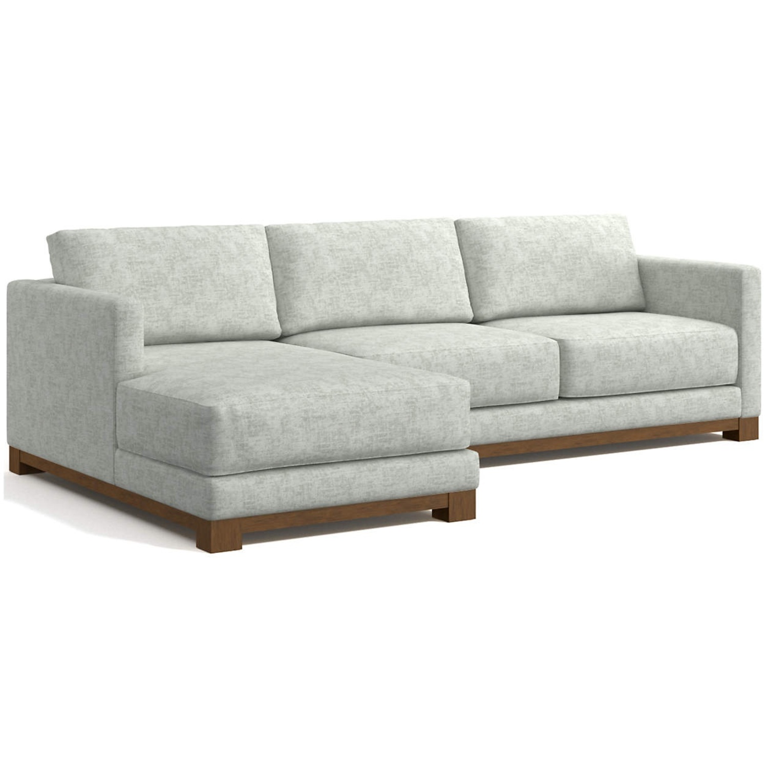 Crate & Barrel Gather Light Gray 2 Piece Sectional - image-5