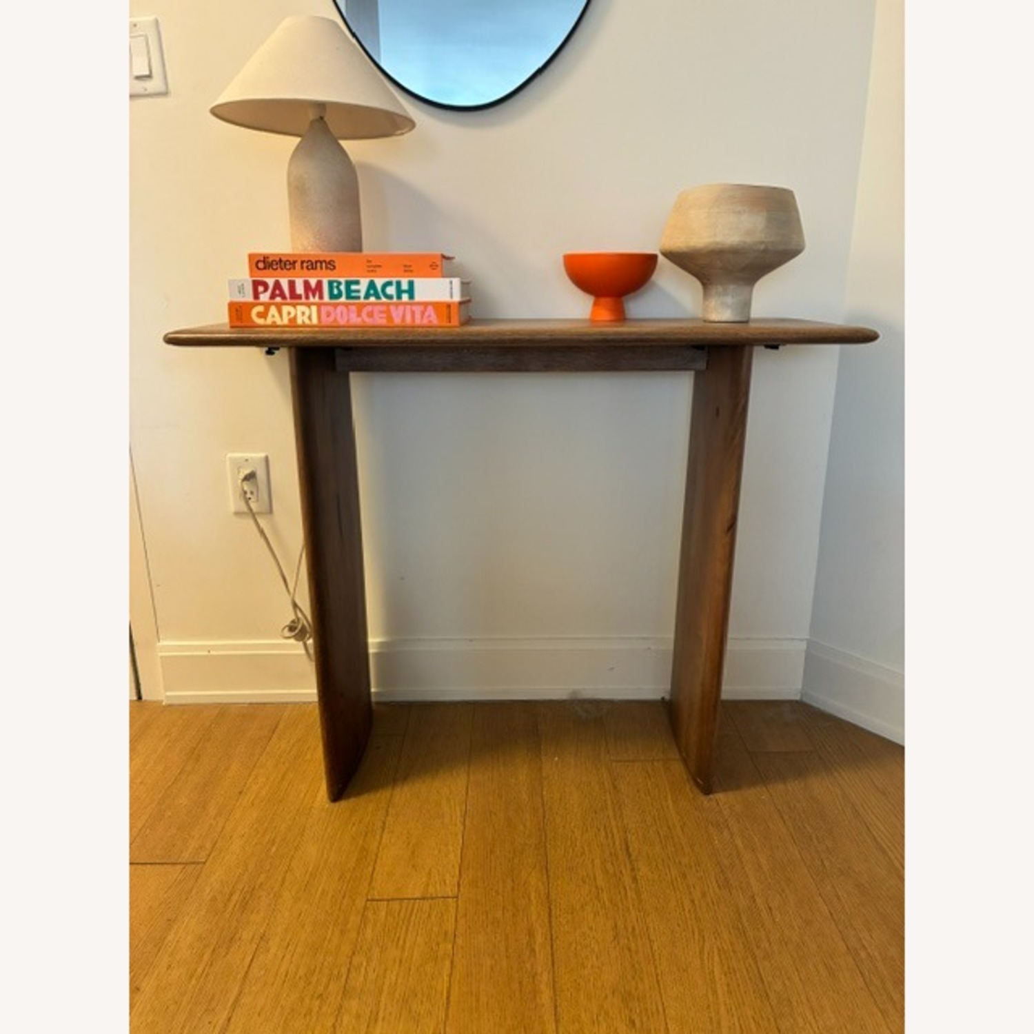 West Elm Anton Light Brown Wood Side Table - image-3