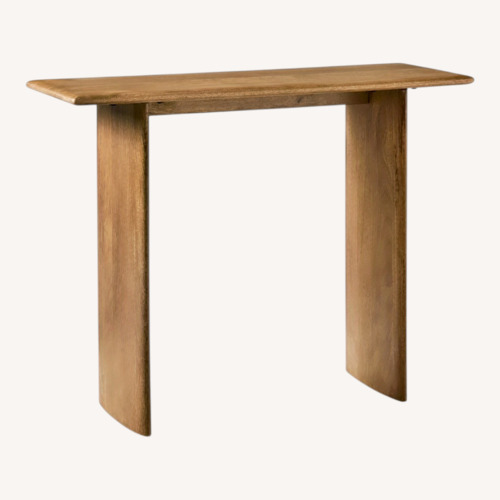 Used West Elm Anton Light Brown Wood Side Table for sale on AptDeco