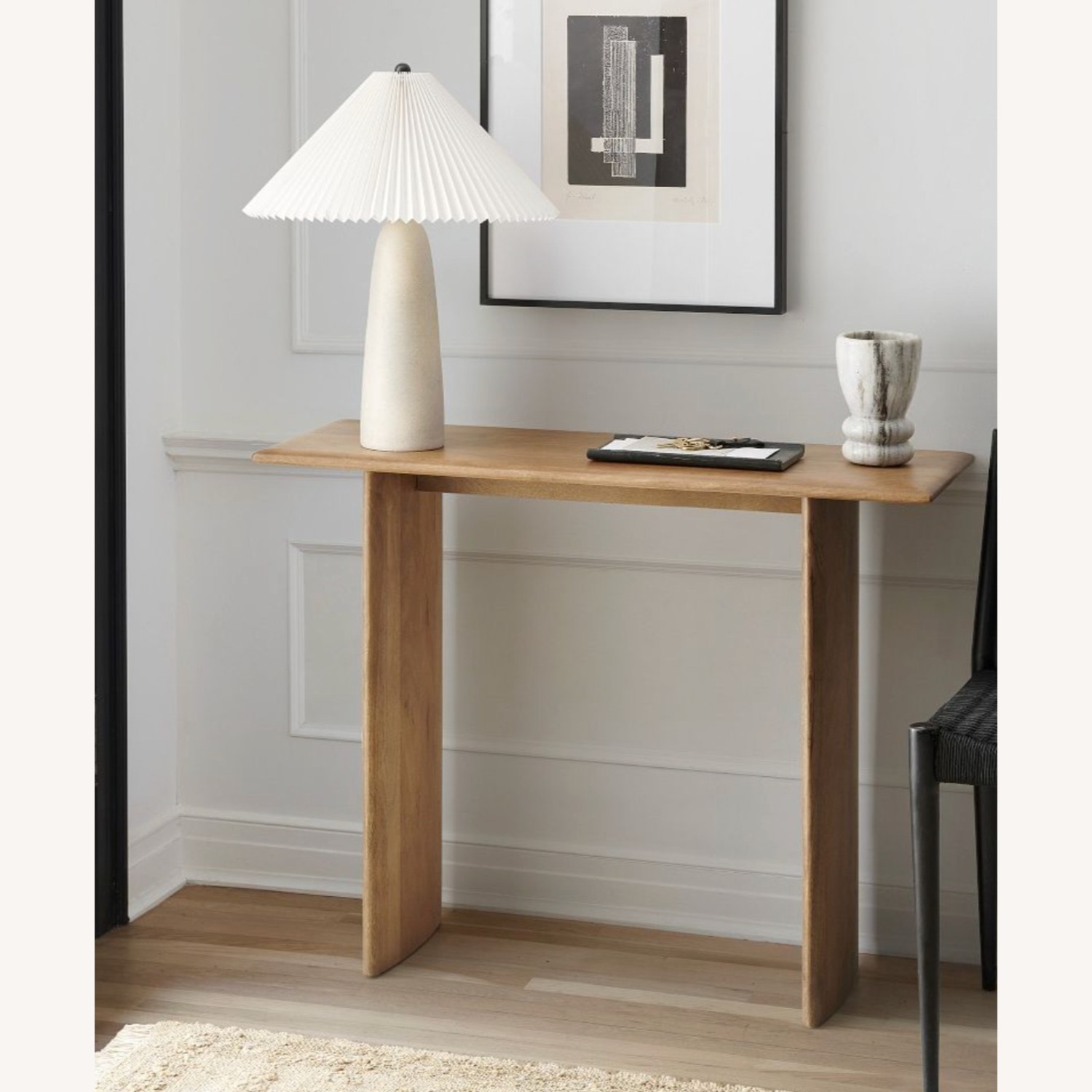 West Elm Anton Light Brown Wood Side Table - image-1