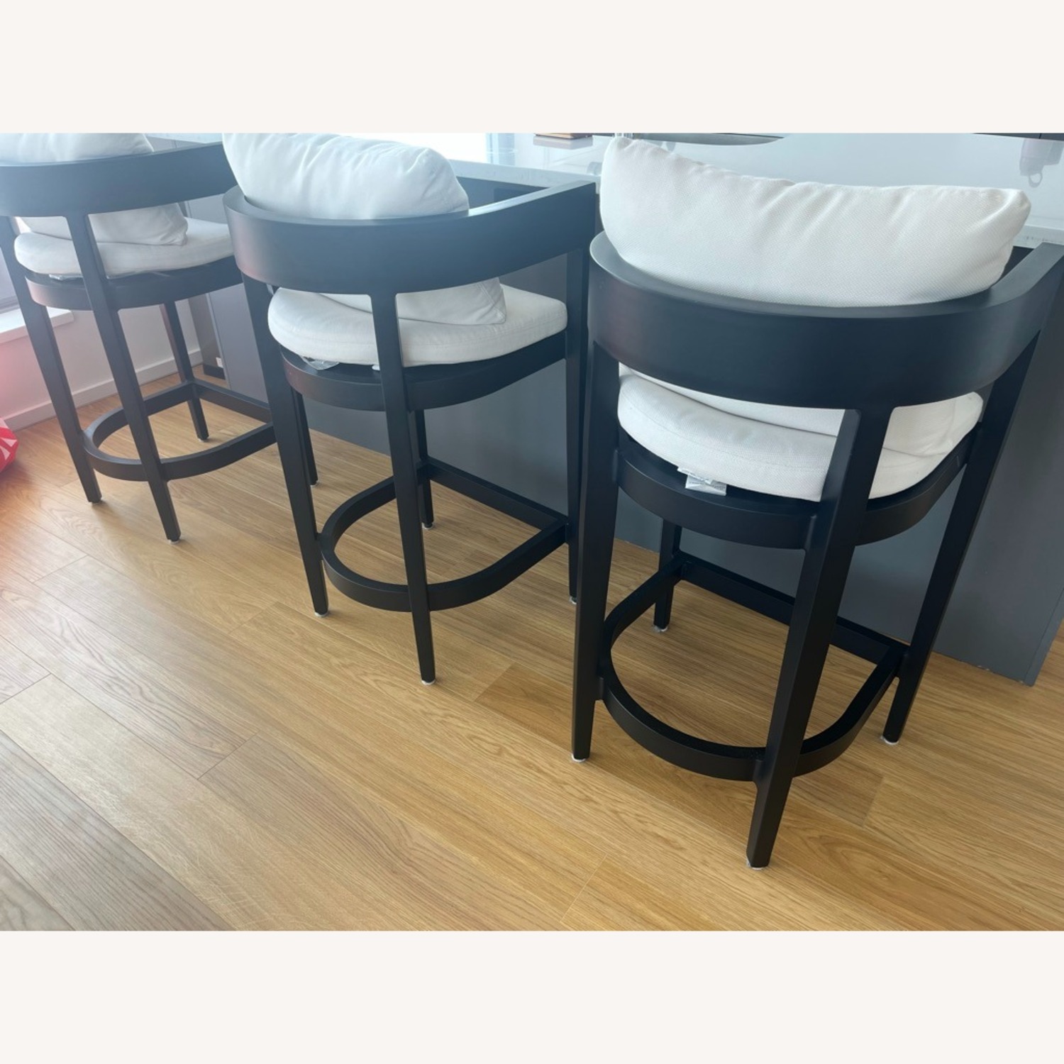 Restoration Hardware Balmain Aluminum Bar Stools - image-2
