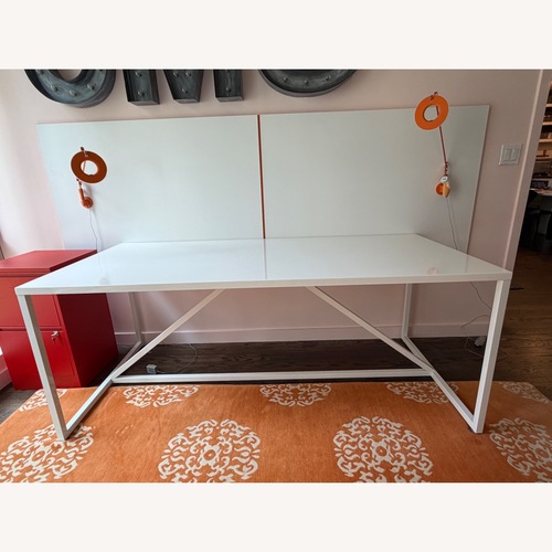 Used Blu Dot Strut White Desk for sale on AptDeco