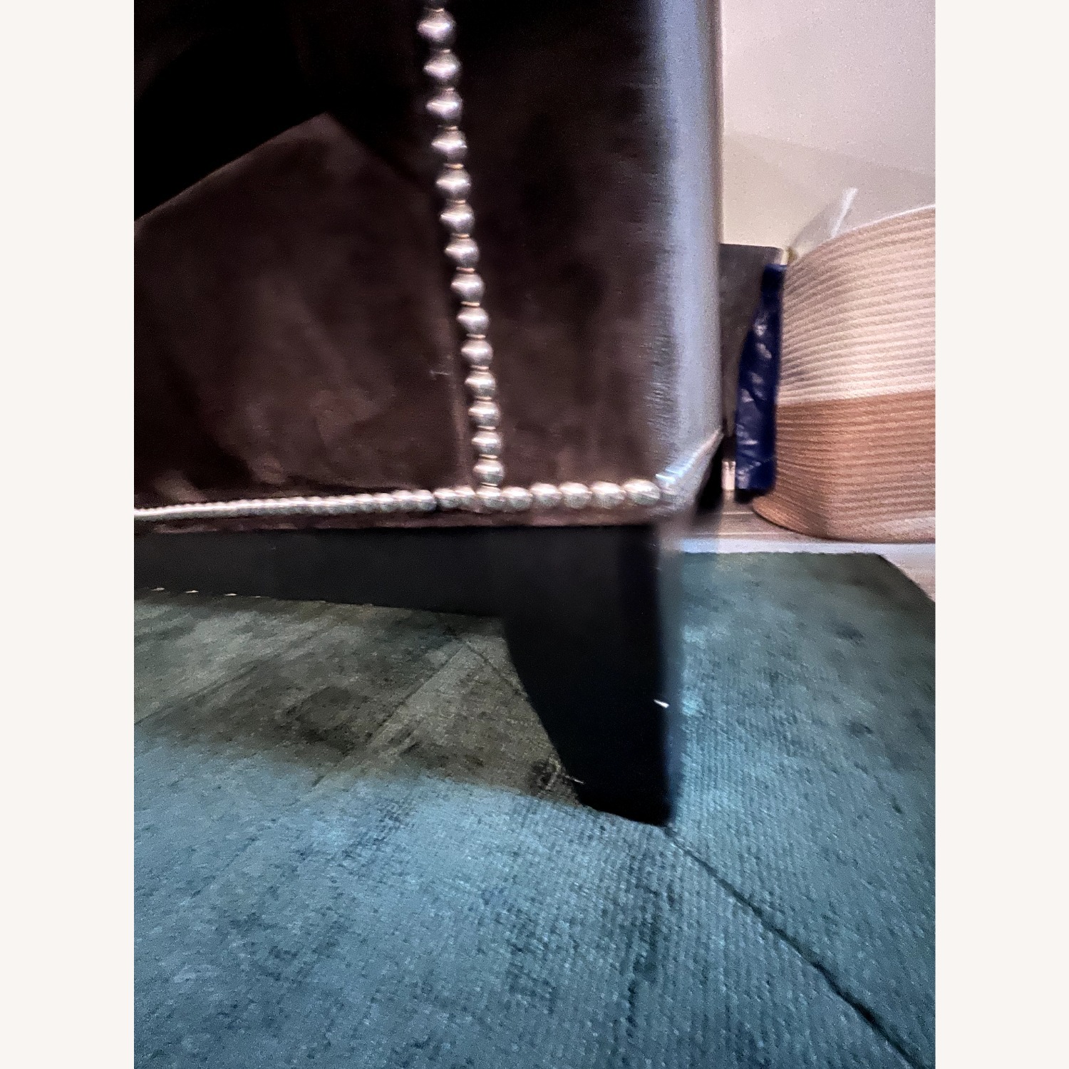 Custom Dark Brown Fabric 3+ Seater Sofa - image-4