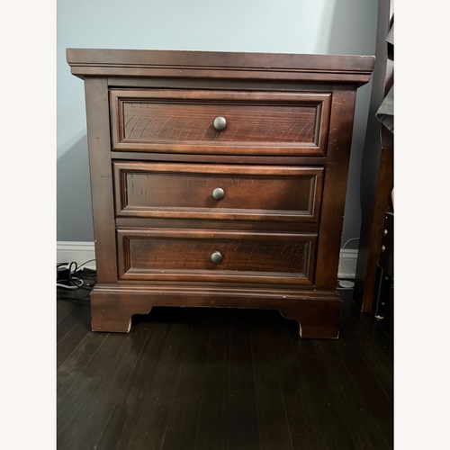 Used Vaughan Bassett  Dark Cherry Nightstand for sale on AptDeco