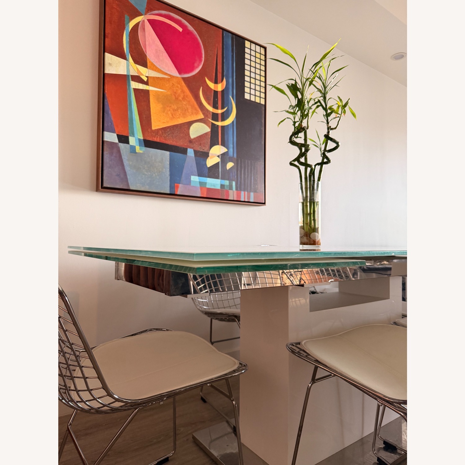 Motorized Extendable Dining Table with Top Chairs - image-6