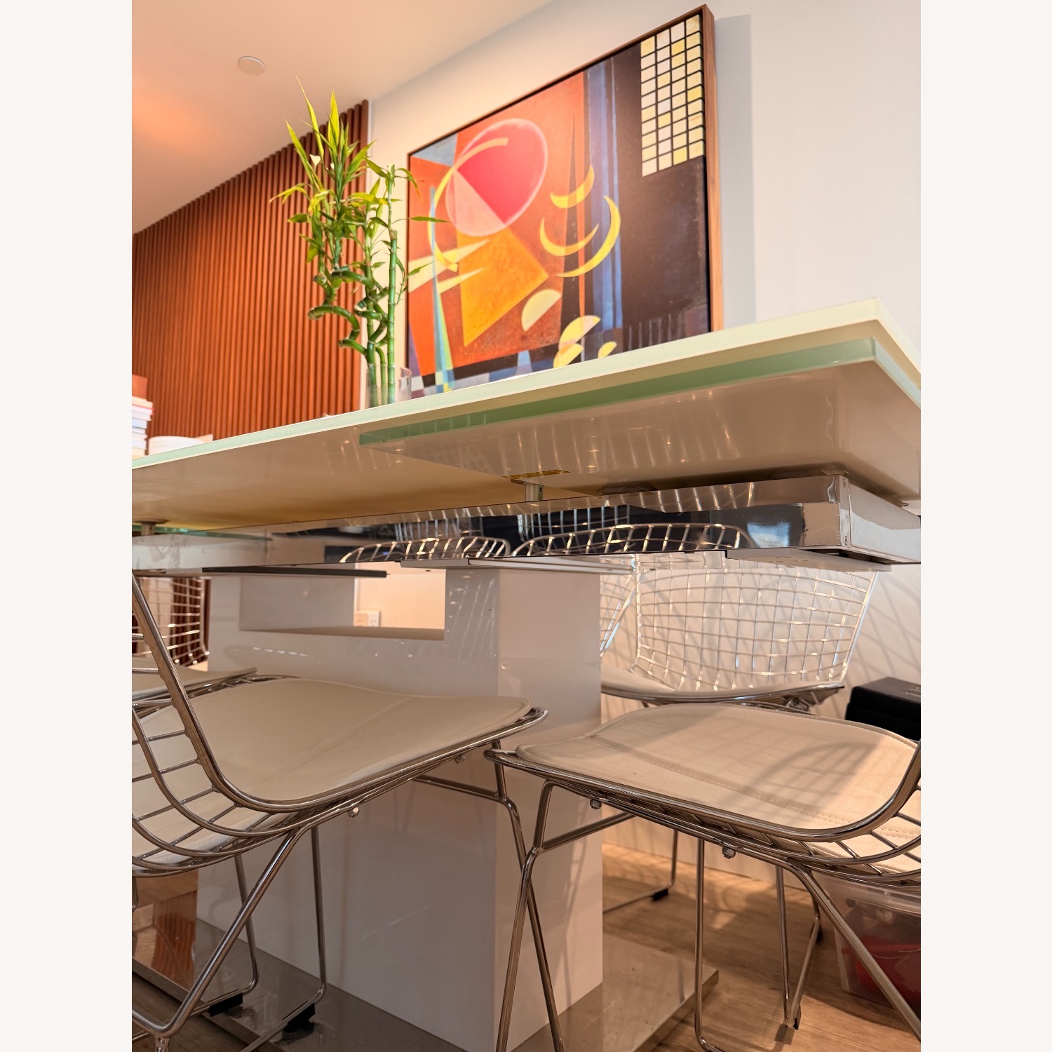 Motorized Extendable Dining Table with Top Chairs - image-3