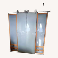 Balton Natural Wood & Metal Storage Closet