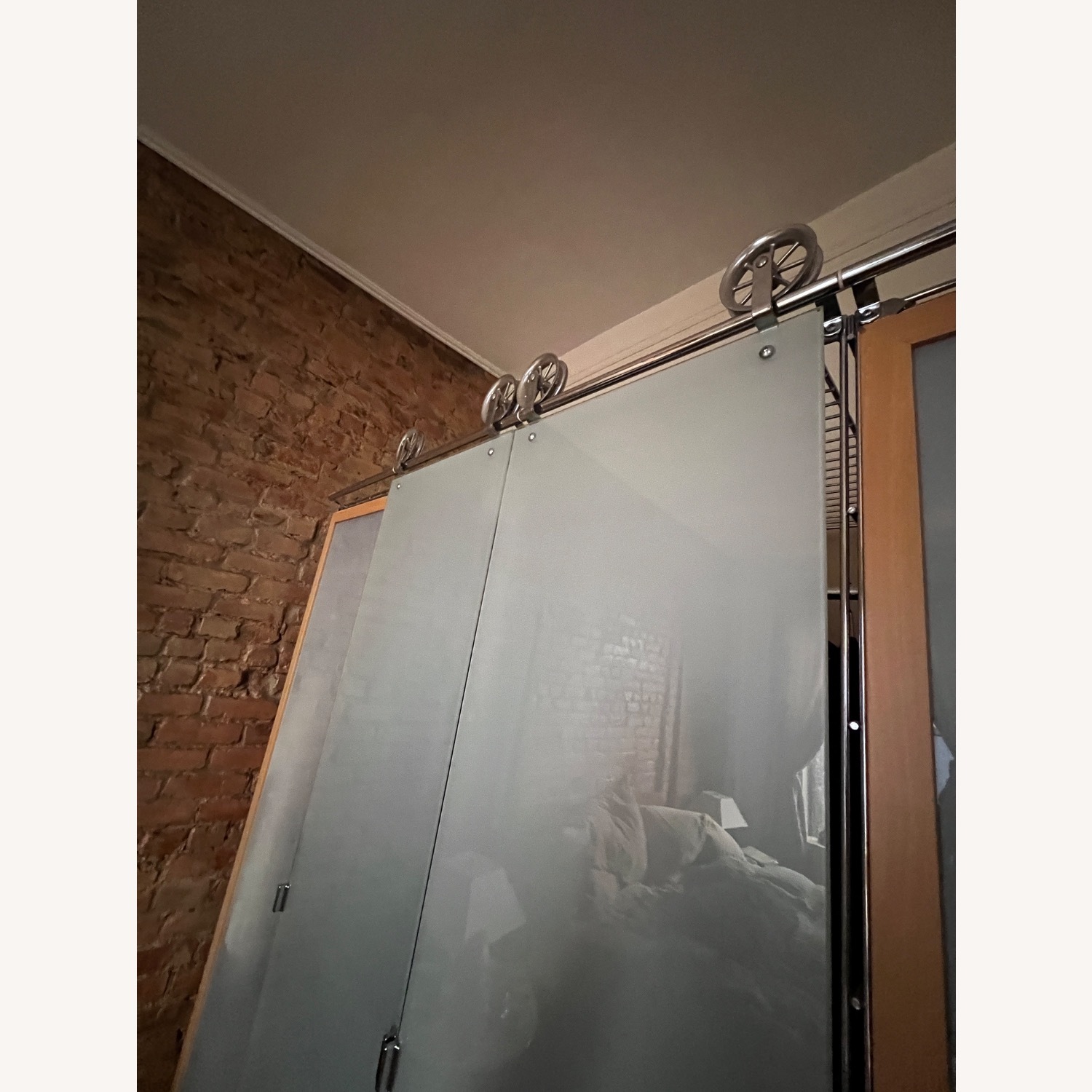 Balton Natural Wood & Metal Storage Closet - image-3