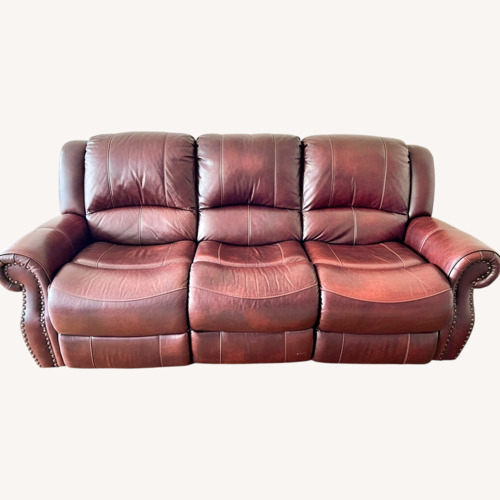 Used Raymour & Flanigan Leather Sofa for sale on AptDeco