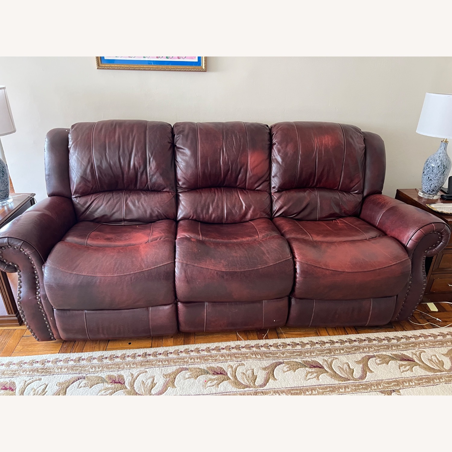 Raymour & Flanigan Leather Sofa - image-1