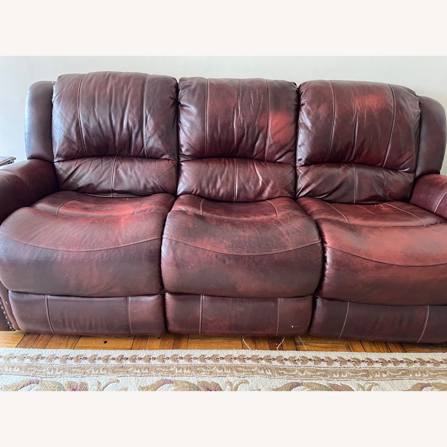 Raymour & Flanigan Leather Sofa - image-4