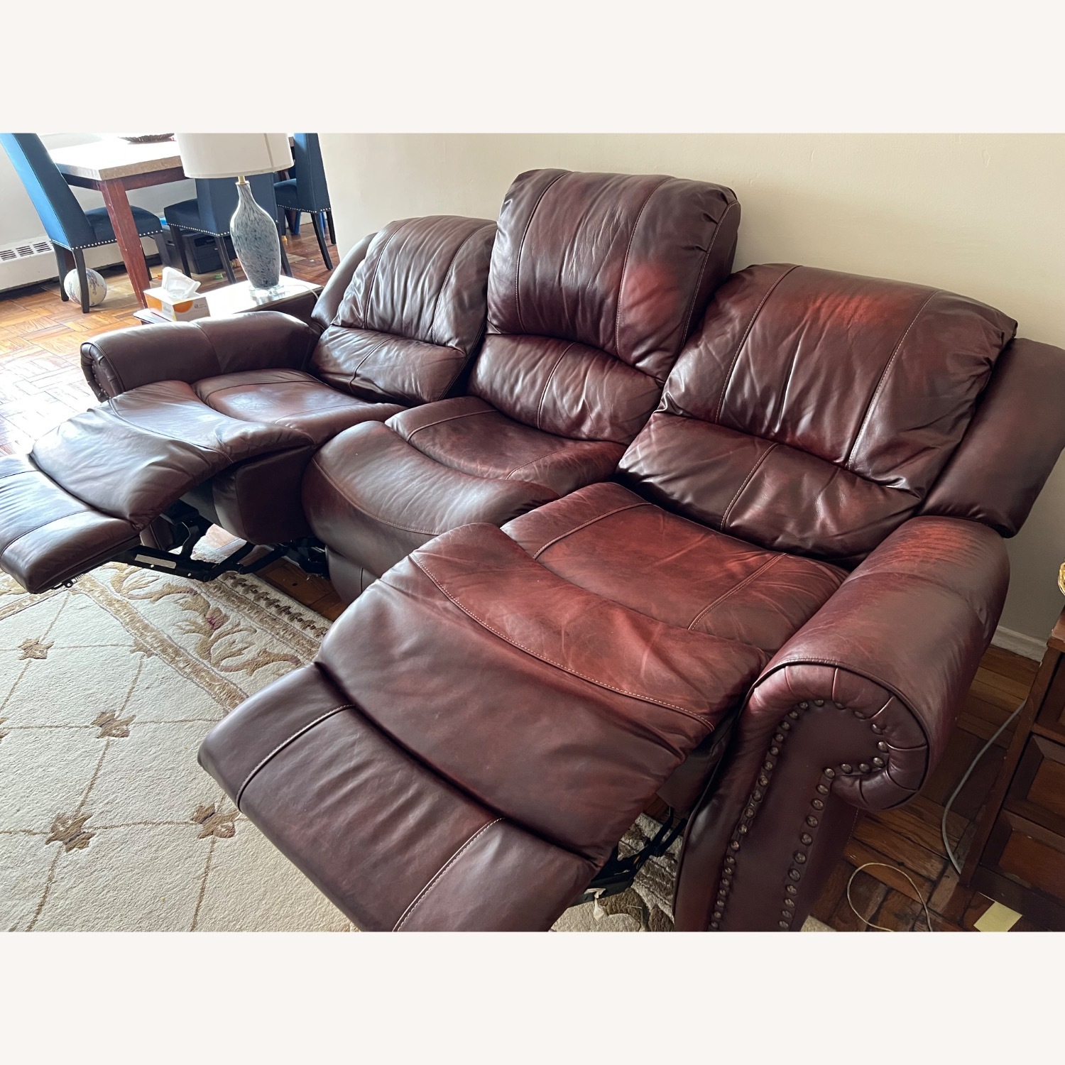Raymour & Flanigan Leather Sofa - image-3
